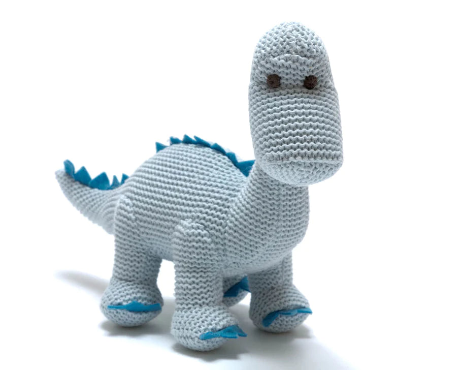 Knitted Diplodocus Rattle
