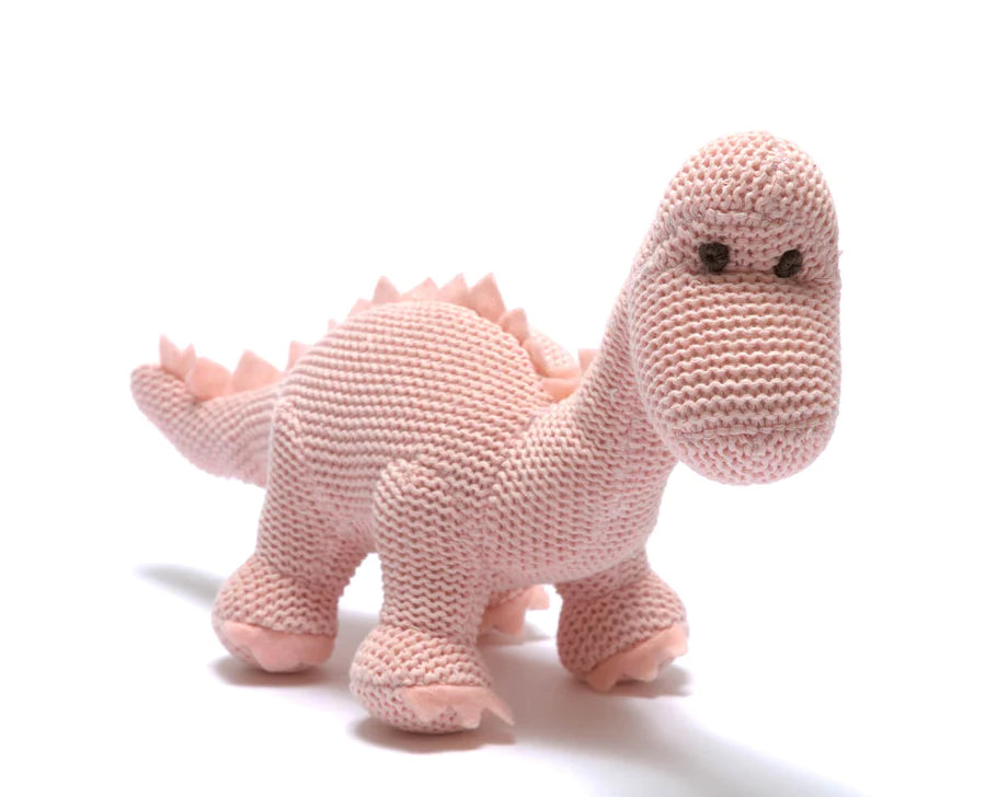 Knitted Diplodocus Rattle